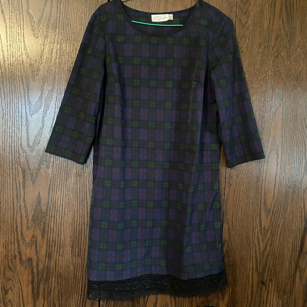Plaid boutique dress